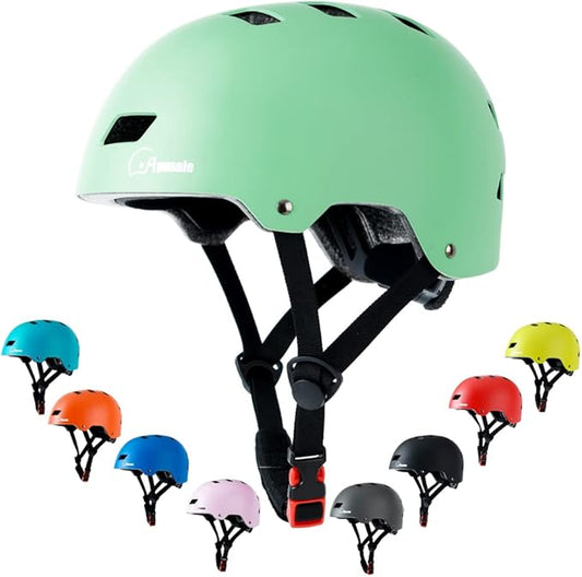 Bike Skateboard Helmet, Adjustable and Multi-Sport for Skate Scooter, 3 Sizes for Adult Youth Kids Toddler-CubbioJoy