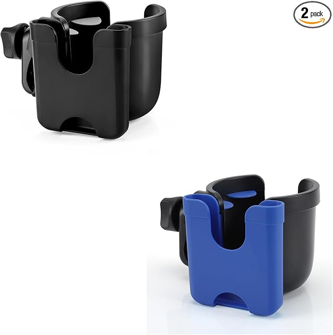 Accmor Stroller Cup Holder with Phone Holder, Bike Cup Holder, Universal Cup Holder for Uppababy Nuna Doona Strollers, 2-in-1 Cup Phone Holder for Stroller, Bike, Wheelchair, Walker, Scooter-CubbioJoy