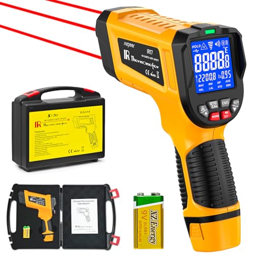 Industrial Infrared Thermometer Gun, 50:1 D:S Ratio, -58°F-3992°F, Triple Laser, High Precision Temp Gun for Kiln, Engine, HVAC, BBQ, Industrial Inspection-CubbioJoy