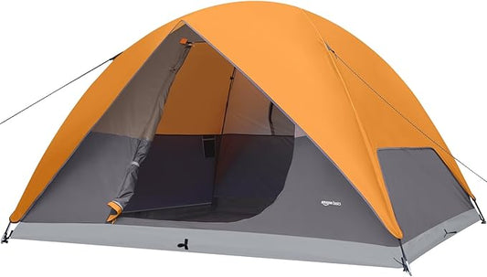 Amazon Basics Camping Tent, 3-Season Dome Design with Rainfly-CubbioJoy