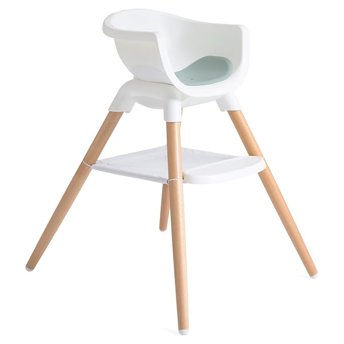 Joie Chai Multi-Mode Highchair - European Beech Wood, Convertible, 9+ Modes, Birth up to 60 lb. (Mist)-CubbioJoy