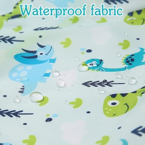 Baby bibs Waterproof Toddler bib - Feeding bib with Pocket for Infant Boy Girl Washable 6-36M-CubbioJoy