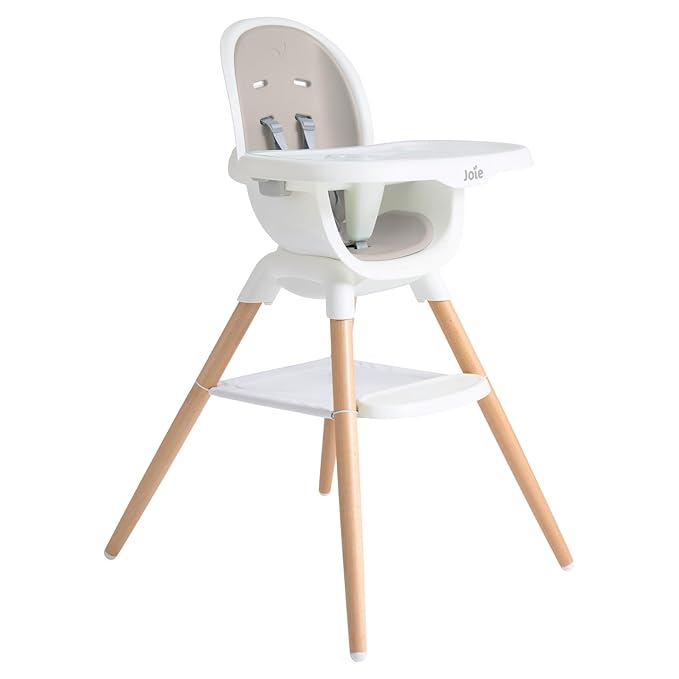 Joie Chai Multi-Mode Highchair - European Beech Wood, Convertible, 9+ Modes, Birth up to 60 lb. (Walnut)-CubbioJoy