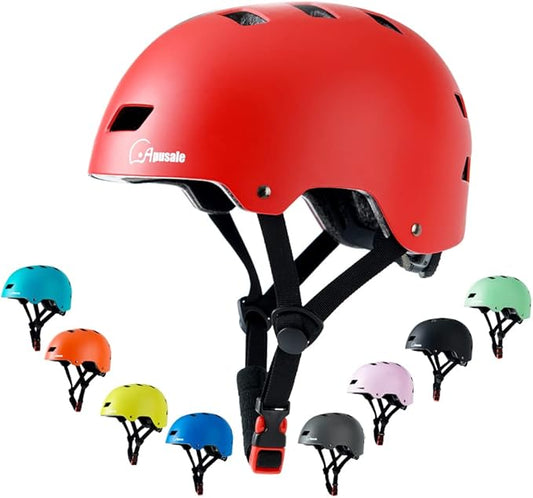 Bike Skateboard Helmet, Adjustable and Multi-Sport for Skate Scooter, 3 Sizes for Adult Youth Kids Toddler-CubbioJoy