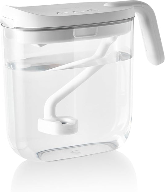 Carepod Mini 21P Ultrasonic Cool Mist Humidifier for Bedroom, Quiet & Safe for Baby, Transparent, Only 3 Washable Parts & Easy to Clean, Filter-Free, Automatic Shut-off, Lasts 20Hrs (0.74Gal/2.8L)-CubbioJoy