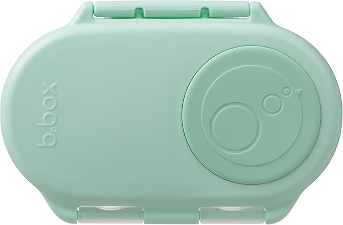 b.box Snack Containers for Kids, Toddler Snack Box Container, Reusable Small Bento Box for Lunch, School & Travel, Leak Proof, BPA free, Dishwasher Safe, Ages 4 months+ (Spearmint, 12oz capacity)-CubbioJoy