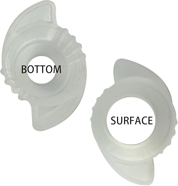 2 Pack door knobs cover,Door Handle Extension, Soft Rubberized Doorknob Extension, Converts Knob Style Doors to Handles for Easy Accessibility, Door knob Grips Fits Door Knobs (Transparent-2 PCS)-CubbioJoy