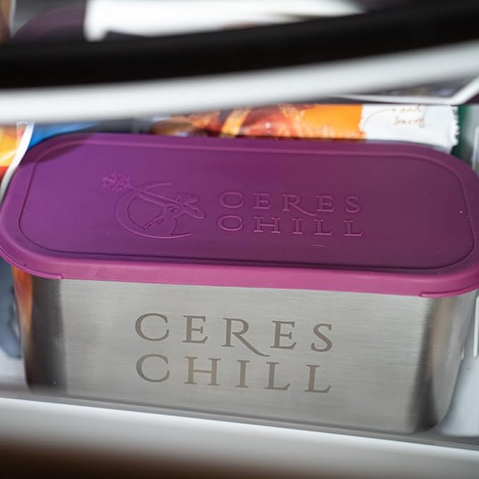 CERES CHILL The Milkstache Luxe Reusable Breastmilk Freezer Storage Container - 1/2 Ounce Cubes fit Any Baby Bottle, Freezing Pumped Milk has Never Been Easier (Stainless Steel), 1 Count-CubbioJoy