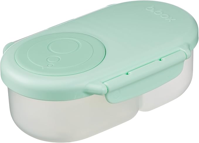 b.box Snack Containers for Kids, Toddler Snack Box Container, Reusable Small Bento Box for Lunch, School & Travel, Leak Proof, BPA free, Dishwasher Safe, Ages 4 months+ (Spearmint, 12oz capacity)-CubbioJoy