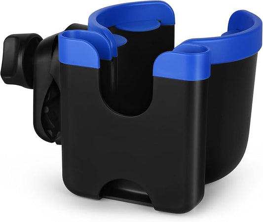 Accmor Stroller Cup Holder with Phone Holder, Bike Cup Holder, Universal Cup Holder for Uppababy Nuna Doona Strollers, 2-in-1 Cup Phone Holder for Stroller, Bike, Wheelchair, Walker, Scooter-CubbioJoy