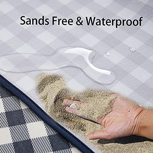 Beach Blanket Extra Large Picnic Mat Sand Free Waterproof Camping Blanket Easy Fold Carry Portable Travel Blanket Play Mat for Outdoor Indoor Hiking Festival BBQ Park Grass Lawn-CubbioJoy