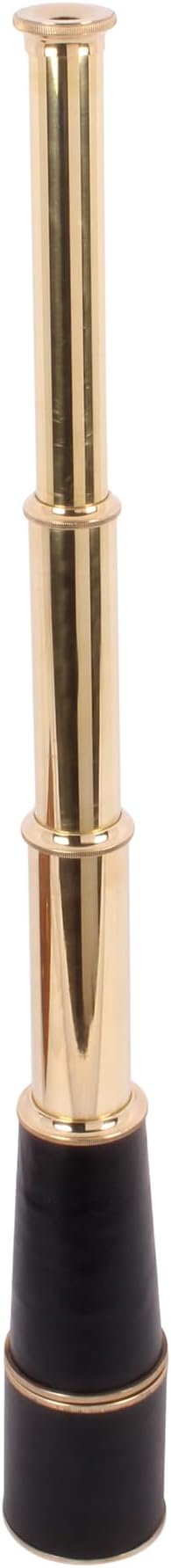 24" Handheld Nautical Brass Telescope with Wooden Box - Pirate Collectibles.-CubbioJoy