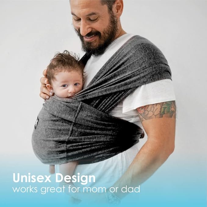 Active Yoga Baby K'tan Baby Carrier Wrap: #1 Easy Pre-Wrapped Baby Sling | Soft Yoga Fabric | UVA/UVB Infant Sun Protection | Breathable Quick Drying | Newborn to Toddler up to 35lb (See Size Chart)-CubbioJoy