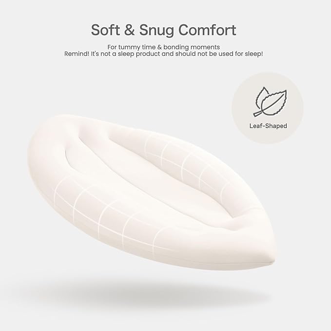 Baby Lounger for Newborn: Skin-Friendly & Breathable for 0-12 Months Infant Tummy Time Playtime & Diaper Changes - Portable & Lightweight Cushion for New Parents-CubbioJoy