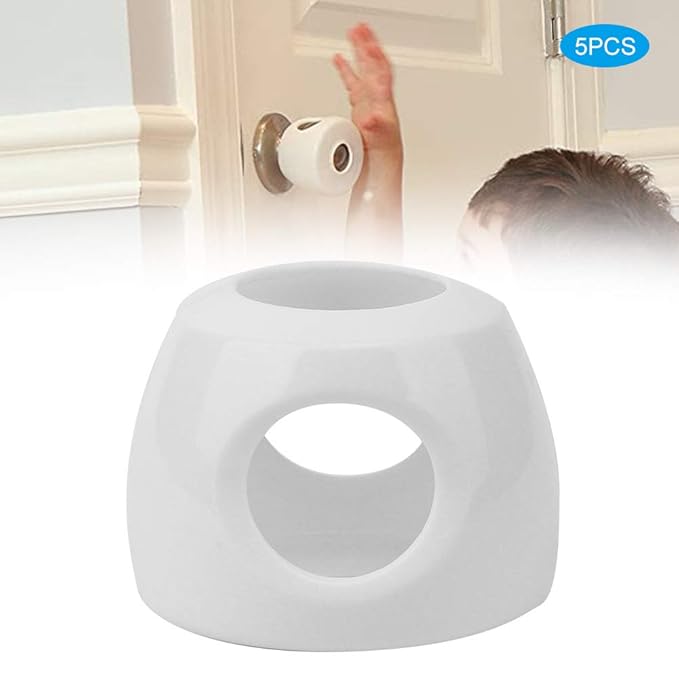 Door Handle Cover, 5pcs Safety Door Knob Covers Door Knob Locks Protector Child Room Anti Collision Safety Products-CubbioJoy