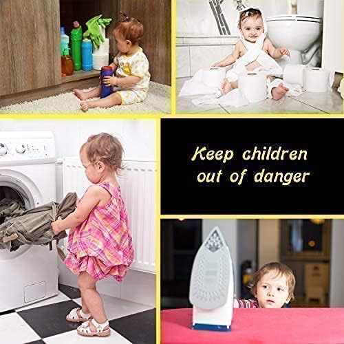 Door Knob Safety Cover for Kids - 5 Pack - Baby Proof Door Knob Covers - Door Locks for Kids Safety Child Proof - White-CubbioJoy