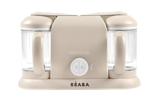 BEABA Babycook Duo 4 in 1 Baby Food Maker, Baby Food Processor, Baby Food Blender Baby Food Steamer, Make Fresh Healthy Baby Food at Home, 9.1 Cup Capacity, Makes 54 Servings in 20 Mins, Oat-CubbioJoy