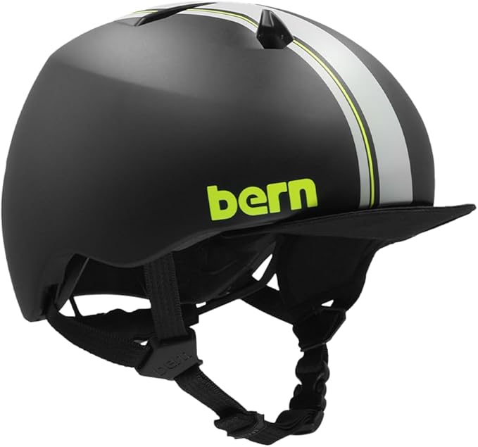 Bern Nino Bike Helmet for Kids, Ages 3-12, Flip Visor, Adjustable fit, Lightweight, CPSC Safety Certified-CubbioJoy
