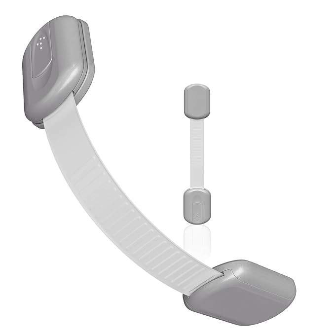 Baby Proofing Child Safety Locks (2 Pack) by Skyla Homes - The Safest, Quickest and Easiest 3M Adhesive Cabinet Latches, No Screws & Magnets, Multi-Purpose for Furniture, Kitchen, Ovens, Toilet Seats-CubbioJoy