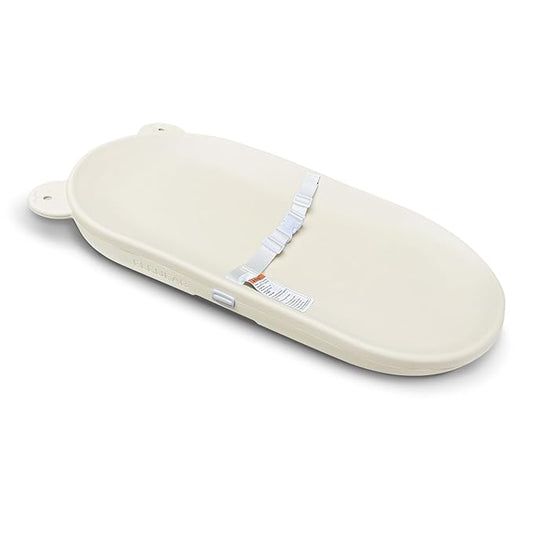 Baby Changing Pad, EVA Waterproof Non-Slip Changing Table Pad with Adjustable Strap for Dresser Changing Table Nursery, Portable Diaper Changing Pad, Oat-CubbioJoy