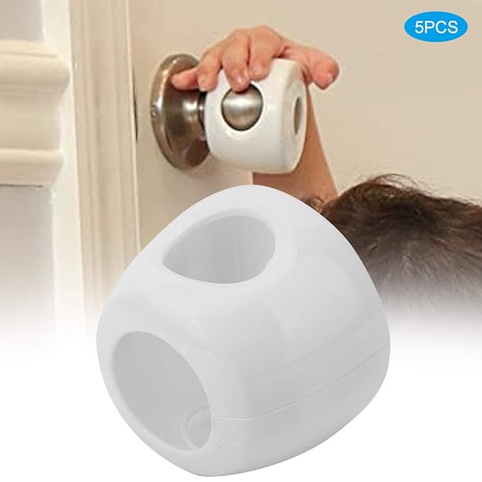 Door Handle Cover, 5pcs Safety Door Knob Covers Door Knob Locks Protector Child Room Anti Collision Safety Products-CubbioJoy