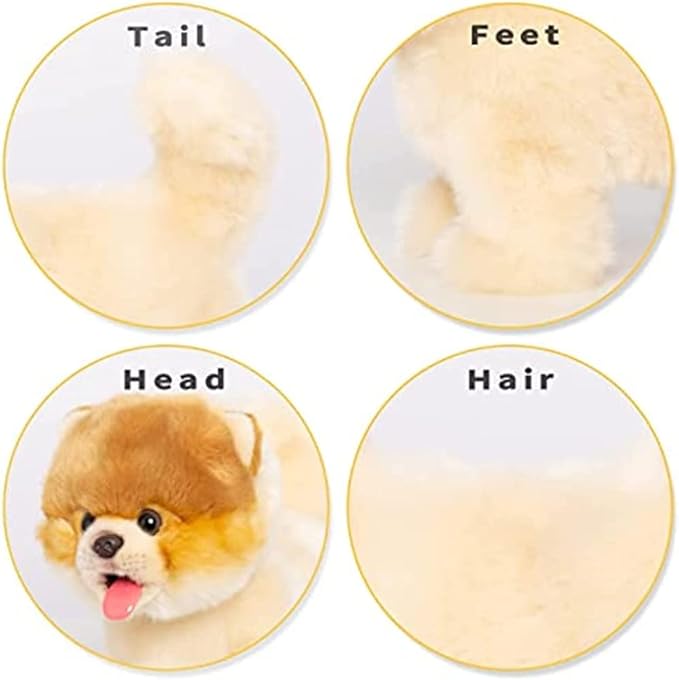CU-MATE Plush Interactive Pomeranian Dog-Realistic Puppy Electronic Toy Dog with Walking/Barking/Wagging Tail/Talking- Robotic Pet Toy Present for Toddler Girls Boys-CubbioJoy