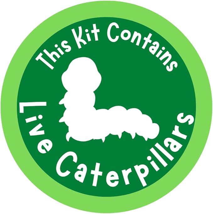 Insect Lore Butterfly Garden with Live Cup of Caterpillars | English and Spanish STEM Activity Journals | 5 Painted Lady Butterfly Baby Caterpillars and Mesh Habitat-CubbioJoy