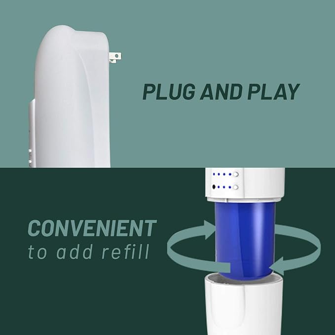 AromaPlan Authentic Plug in Waterless Diffuser (2 Pack)- Fragrance Diffuser, Waterless Diffusers for Essential Oils, Wall Diffusers Plug in-Up to 500 Sq. FT Coverage - Nanotechnology Plug in (White)-CubbioJoy