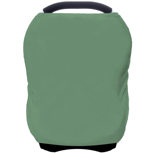 Car Seat Covers Baby - Multi-use Cover Carseat Canopy, Breathable Breastfeeding Cover, Car Seat Covers for Bbies, Boys & Girls Shower Gifts (Light Green)-CubbioJoy
