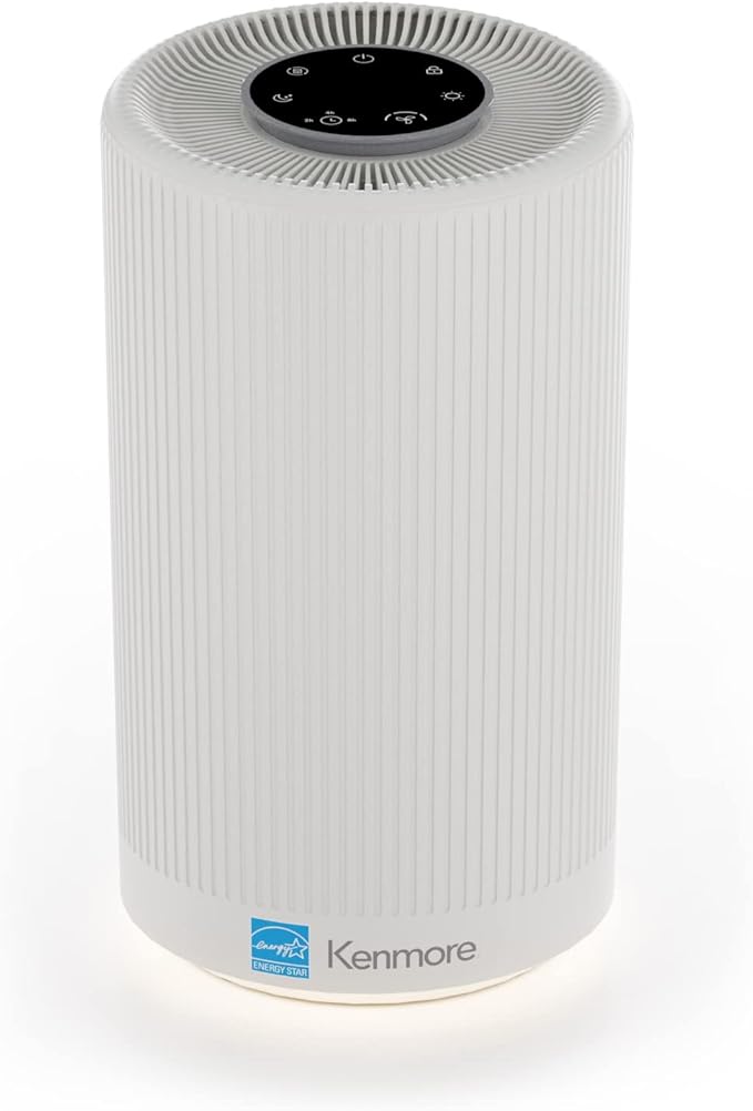 Kenmore PM1005 Air Purifier with H13 True HEPA Filter, Covers Up to 850 Sq.Foot, 25db SilentClean 3-Stage HEPA Filtration System for Office & Bedroom-CubbioJoy