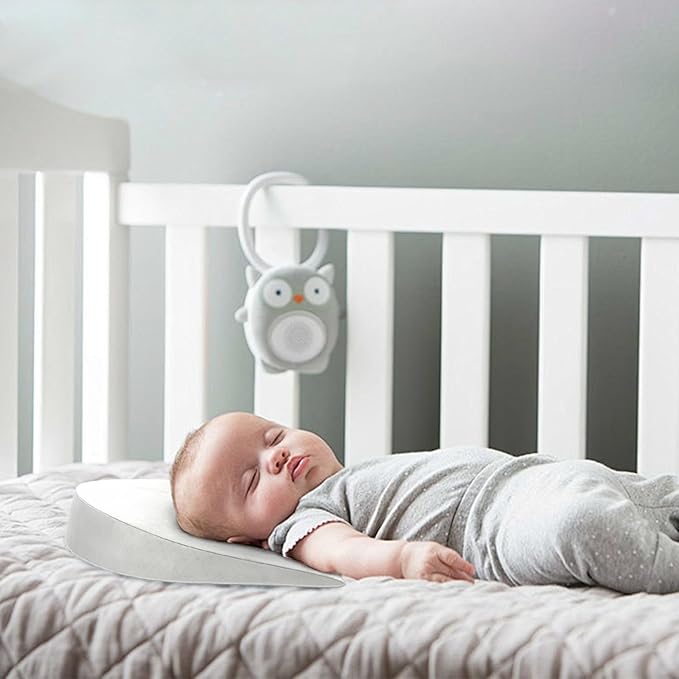 Baby Wedge Pillow for Newborn, Incline, Waterproof, Pregnancy Wedge, Premium Foam with Removable Cover, 15 x 12 x 2.6 inches-CubbioJoy