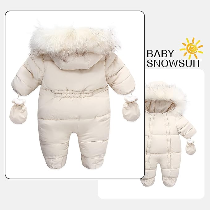 Baby Girl Winter Snowsuit Toddler Jacket Clothes For Boy Infant Jumpsuit Hoodied-CubbioJoy