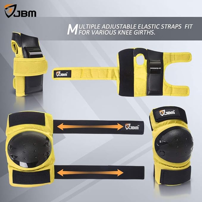 JBM Adult & Kids Knee Pads Elbow Pads and Wrist Guards for Inline Skating, Roller Skating, Skateboarding, Scootering-CubbioJoy