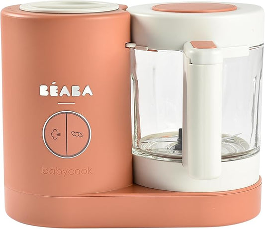 BEABA Babycook Neo Baby Food Maker | Non-Toxic Glass & Stainless Steel | Trusted by Celebrity Moms | Sustainable Baby Food Processor | Global Leader | 34 Servings in 20 Mins-CubbioJoy