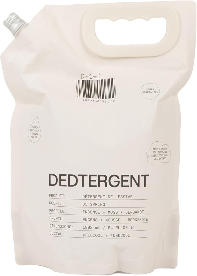 DedCool Liquid Laundry Dedtergent | 05 Spring | Luxurious Fresh Floral Fragrance Detergent | Removes Stains | Infused with Natural Essential Oils | Non-Toxic | 120 Washes | 64 fl oz-CubbioJoy
