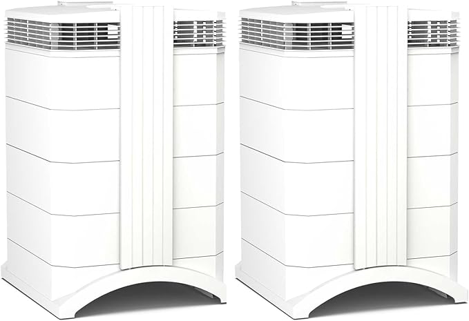 IQAir HealthPro Compact XE Air Purifier - 2-Pack - Compact HyperHEPA Fration for Rooms up to 2480 sq ft - Allergens, Smoke, Dust, Mold, Pet Dander, Swiss Made, WiFi Enabled-CubbioJoy