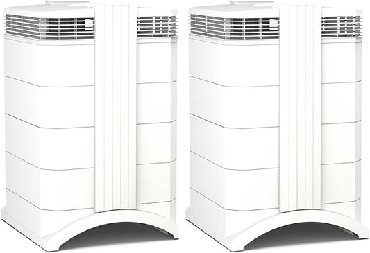 IQAir HealthPro Compact XE Air Purifier - 2-Pack - Compact HyperHEPA Fration for Rooms up to 2480 sq ft - Allergens, Smoke, Dust, Mold, Pet Dander, Swiss Made, WiFi Enabled-CubbioJoy