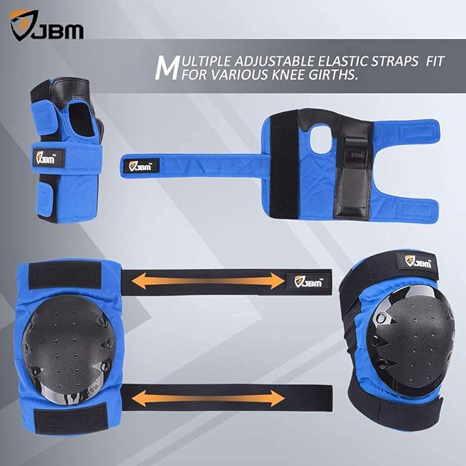 JBM Adult & Kids Knee Pads Elbow Pads and Wrist Guards for Inline Skating, Roller Skating, Skateboarding, Scootering-CubbioJoy