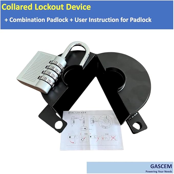 Door Knob Lockout Device. (Matt Black, 1 Padlock Included). Door Handle Lock - Prevents Doorknobs from Turning and Access to Keyhole. Childproof Door Knob Cover.-CubbioJoy