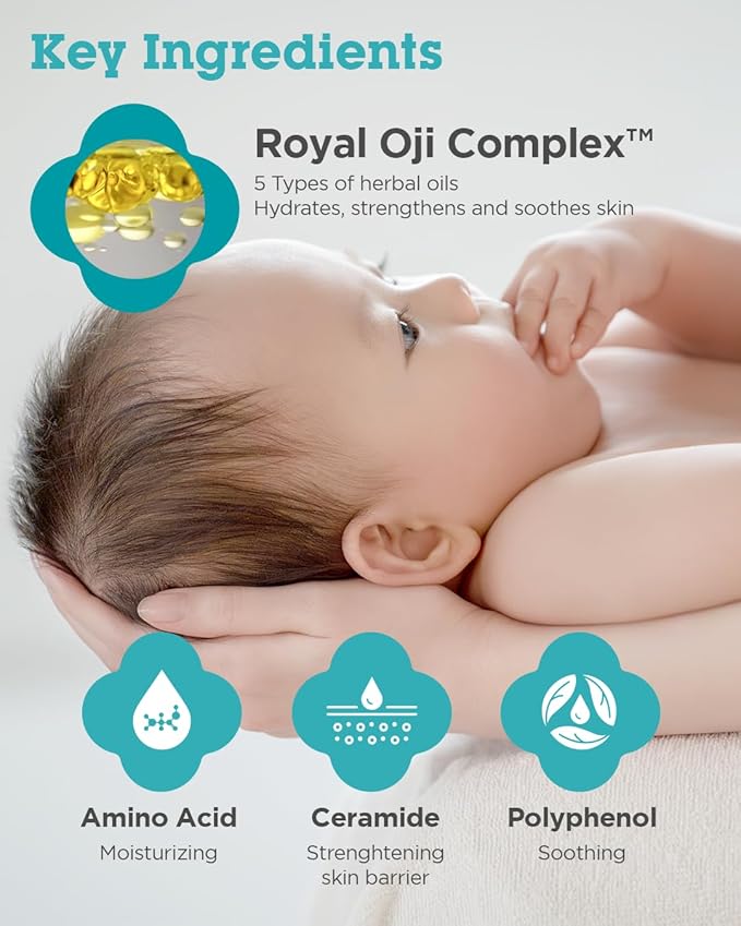 Baby Skincare Travel Set - Korean Baby Skincare & Bath Time Essentials - Shampoo & Bath, Moisutre Lotion, Cream - Hydrating & Nourishing, 3 Items-CubbioJoy