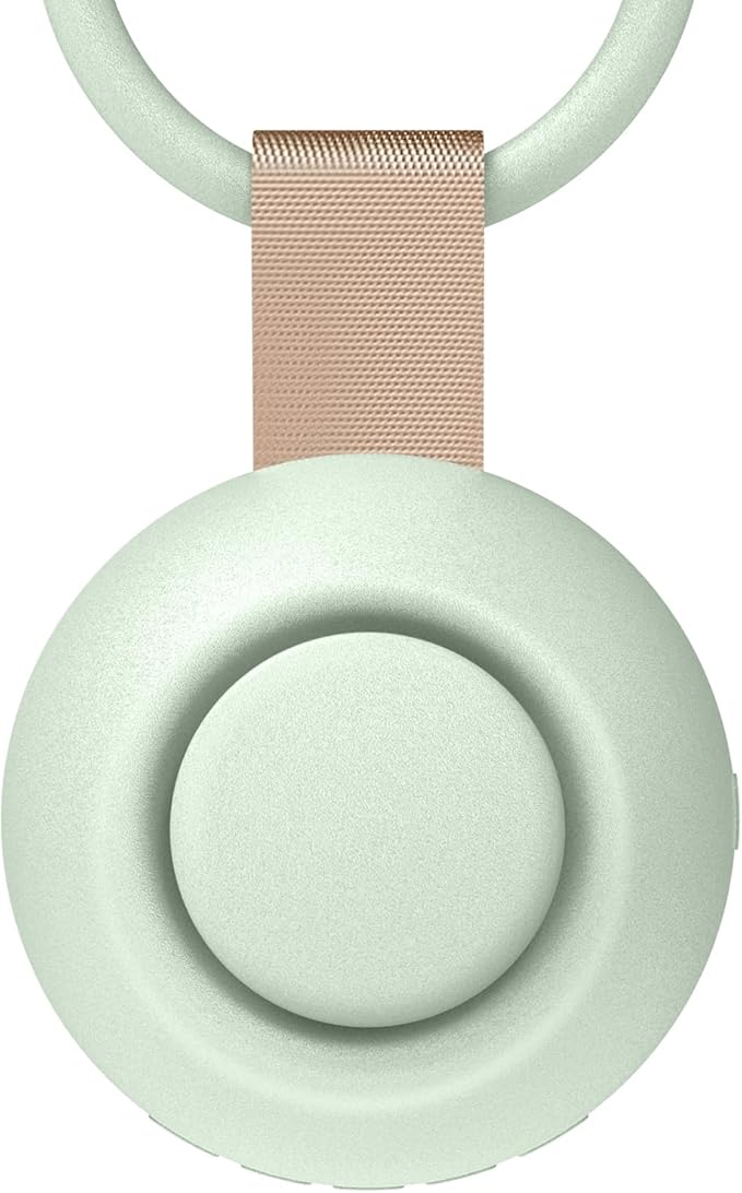 2025 Mom's Choice Awards, Portable Sound Machine for Baby Adult, AI Cry Detection, 18 Soothing Sound, Bluetooth Rechargeable White Noise Machine for Home Office Travel, Nursery Light, Green-CubbioJoy