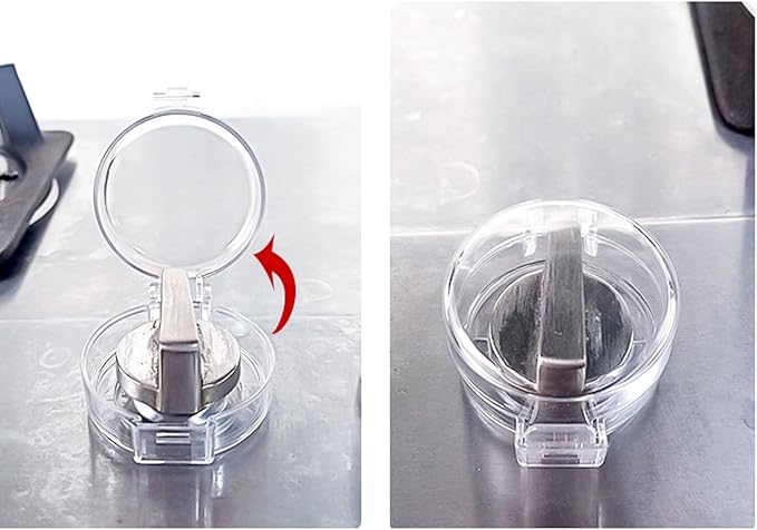 2 Pack Deadbolt Child Safety Lock Cover, Child Proof Door Knob Cover, Large Size Door Safety Deadbolt Lock for Kids, 2.76 * 2.14"-CubbioJoy