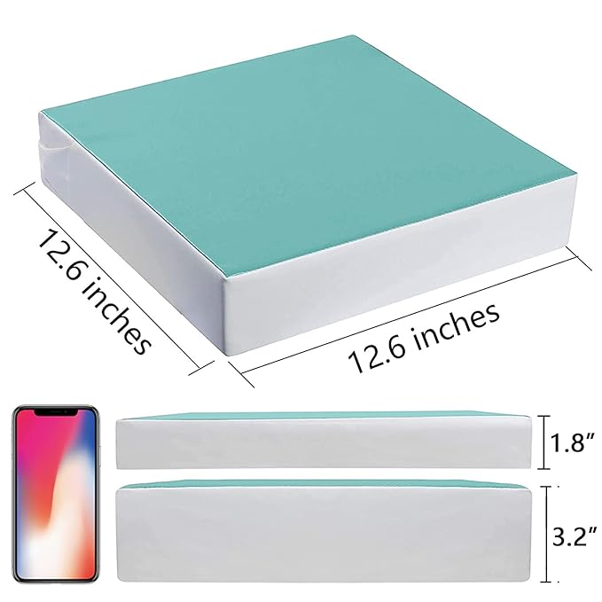 Kalawen Toddler Booster Seat for Dining Table, Upgraded 2Pcs PU Washable Straps Safety Buckle Kids Booster Seat for Table, Portable Travel Increasing Cushion for Chair-CubbioJoy