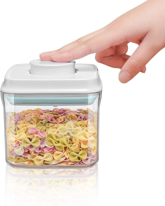 BopTop (1pc - 500ml) Airtight Food Storage Container – Mechanical Silicone Seal Canister - BPA-Free - 0.5Qt-CubbioJoy