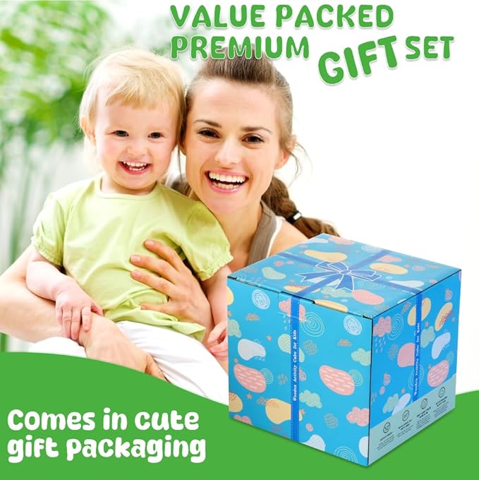 8-in-1 Wooden Baby Activity Cube - Xylophone, Shape Sorter, Abacus| 1st Birthday Gift Toys for One 1 2 3 Year Old Boy Girl | Montessori Educational Learning Toddler Toy| Bonus Sorting & Stacking Board-CubbioJoy