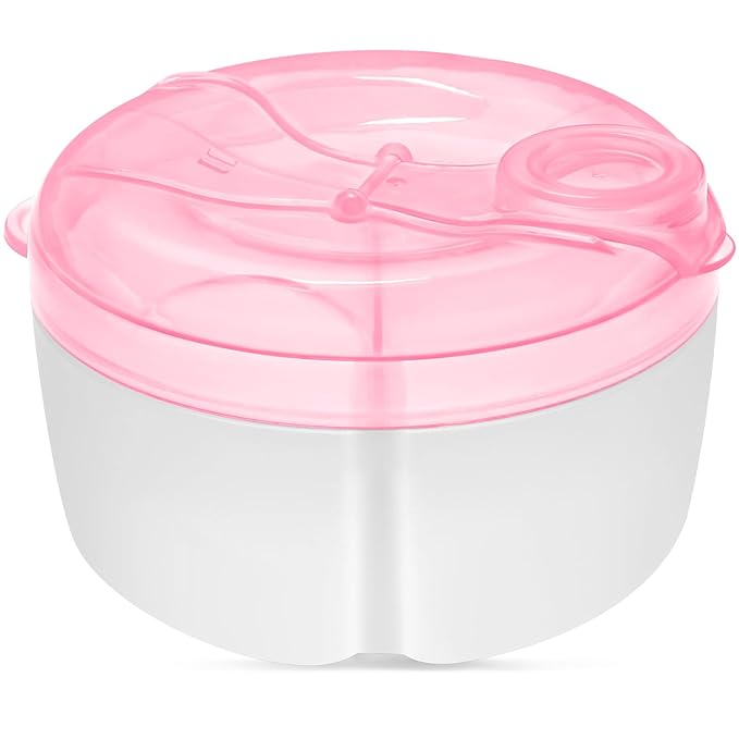 Accmor Baby Formula Dispenser On The Go, Formula Container to Go, Non-Spill Rotating Three-Compartment Formula Dispenser and Snack Storage Container for Infant Toddler Traveling-CubbioJoy