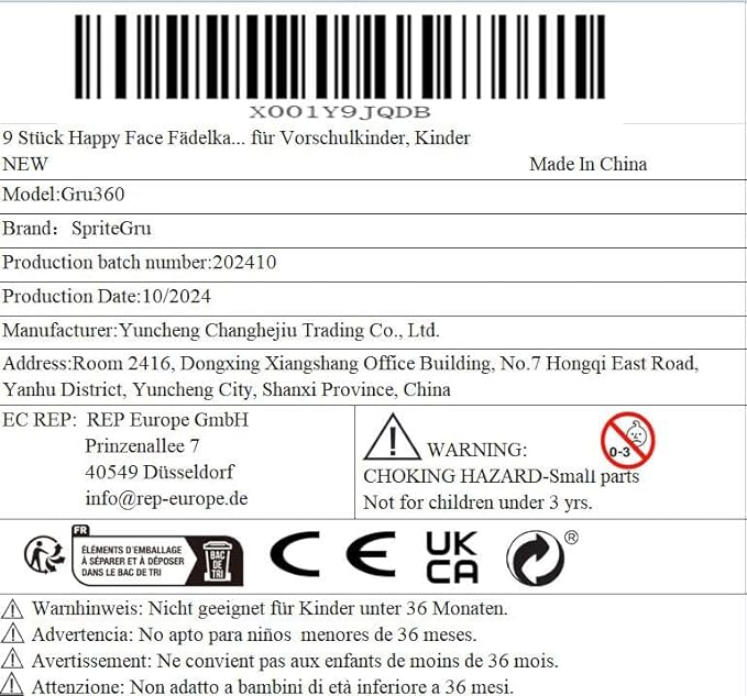 9 Pieces Happy Face Lacing Cards, 9 Double Sided Color Sewing Cards with 9 Colorful Laces, Educational & Learning Activity Games, Imagination Development Lacing Toys for Preschoolers, Kids-CubbioJoy