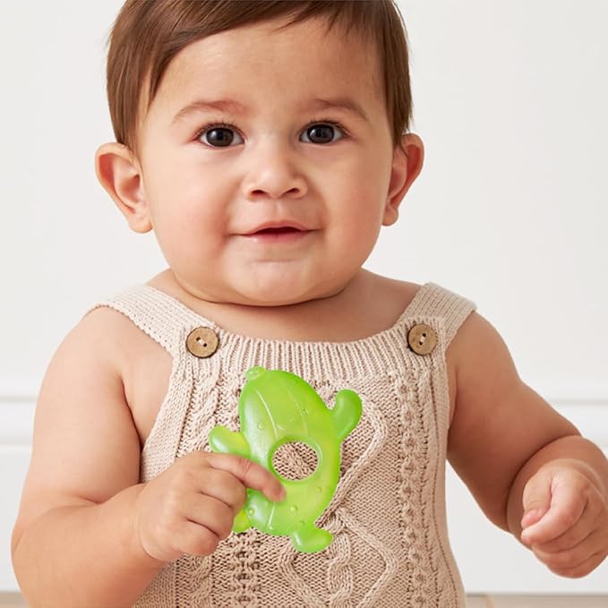 Itzy Ritzy Water-Filled Teethers - Cold Cutie Coolers Textured On Both Sides to Massage Sore Gums & Emerging Teeth - Can Be Chilled in Refrigerator, Set of 3 Silly Foods Teethers-CubbioJoy