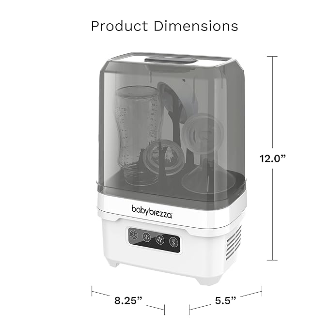 Baby Brezza Portable Baby Bottle Sterilizer Dryer for Travel - Mini Sterilizer Fits Bottles, Pump Parts and Accessories-CubbioJoy