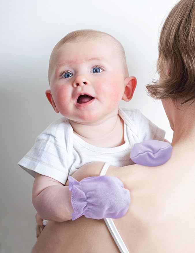 Cute Baby Mittens Newborn, No Scratch Baby Boy Mittens, Baby Girl Hat Gloves for Toddlers, Infant, Newborn-CubbioJoy